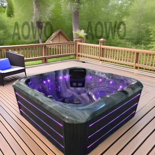 Jacuzzi al aire libre para 5 personas spa spa spa piscina villa jardín jacuzzi acrílico importado