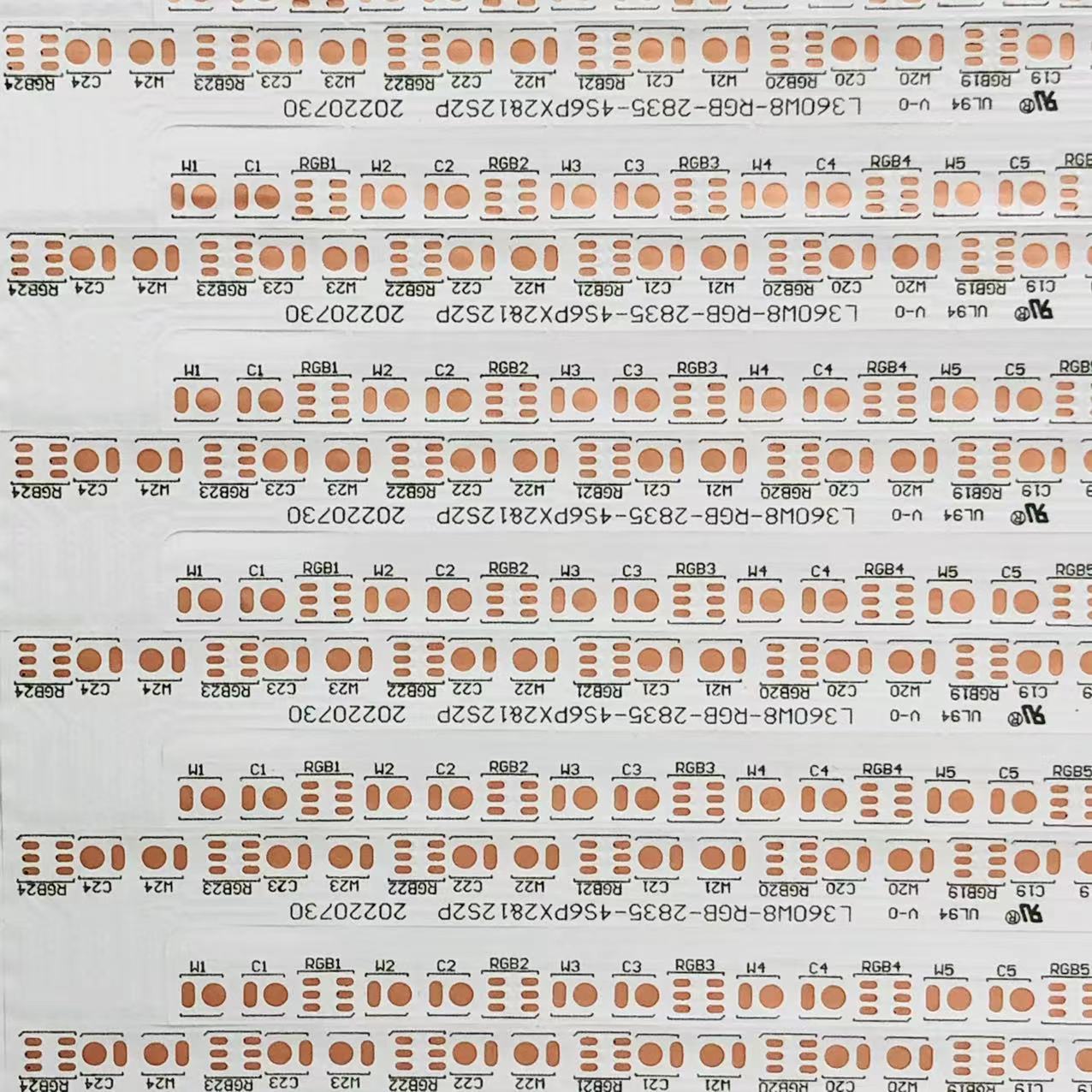 FPC柔性线路板 2835RGB24D/条 YRD360W8  4S6P*2&12S2P 360*8