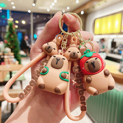 漫画のカピバラの熊の鍵はかわいい子供のペンダントのカップルのカバンの自動車の装飾の小さい贈り物の卸売りを掛けます。