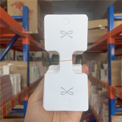 Bow tie headwear packaging large card velvet hair band tag necklace card paper 200 sheets about 5.3*11.5