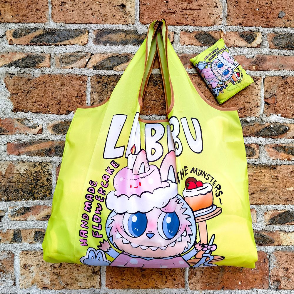 大型アニメスポット折り畳み環境保護レジ袋携帯袋が軽くて、野菜バッグを買って収納するファッションを繰り返している