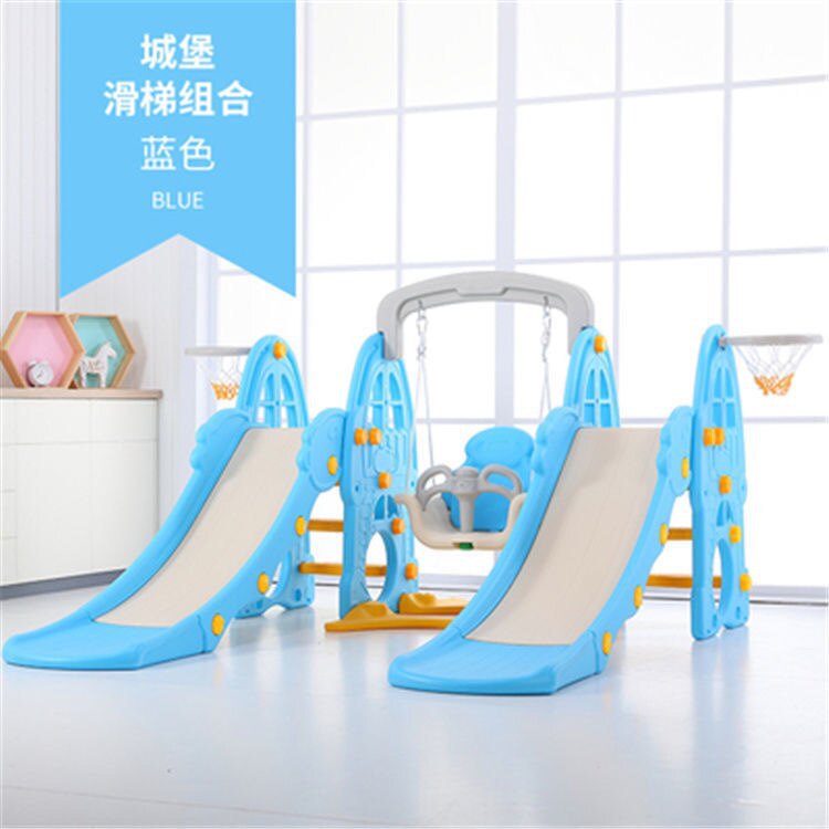 Diapositivas de doble corredor para niños en interiores diapositivas para bebés caseros combinación de columnas para aumentar el grosor y el largo juguete de parque pequeño