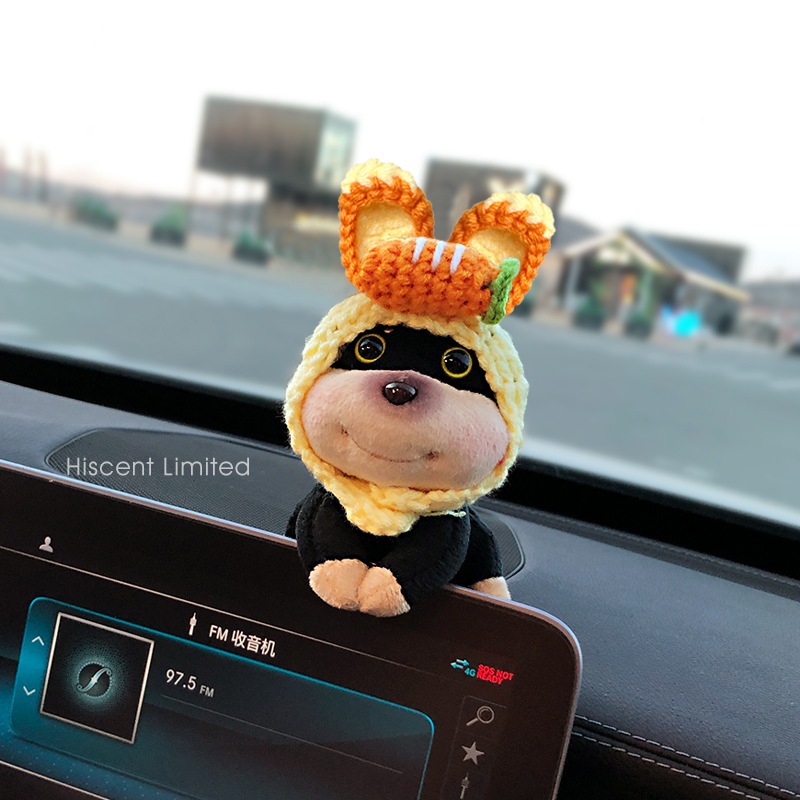 2025 nuevo estilo abeja perro decoración de coche consola central de coche pantalla muñeca de coche muñeca de coche muñeca