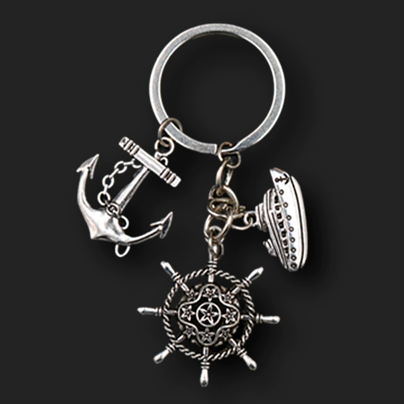 Канон: Ship Rudder Anchor Jumanji Game Sailor Commemorative Key Chain Columbus Day Surrounding Commemorative Key