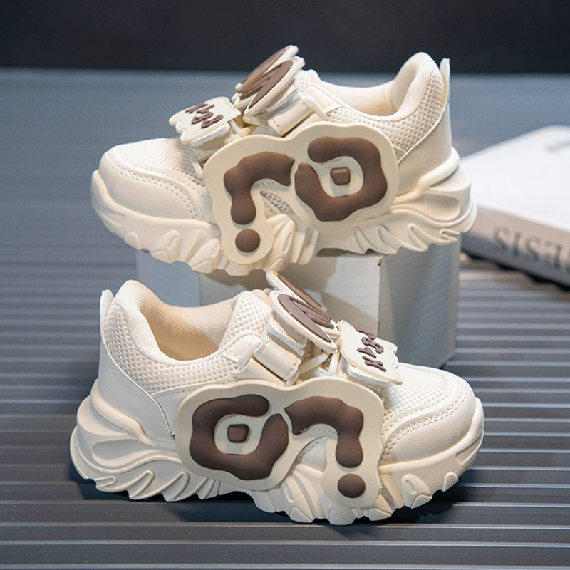 Детские спортивные кроссовки, сетчатые кроссовки для девочек, новые осенние дышащие кроссовки для девочек в стиле «dad shoes», универсальные повседневные кроссовки на мягкой подошве для детей постарше