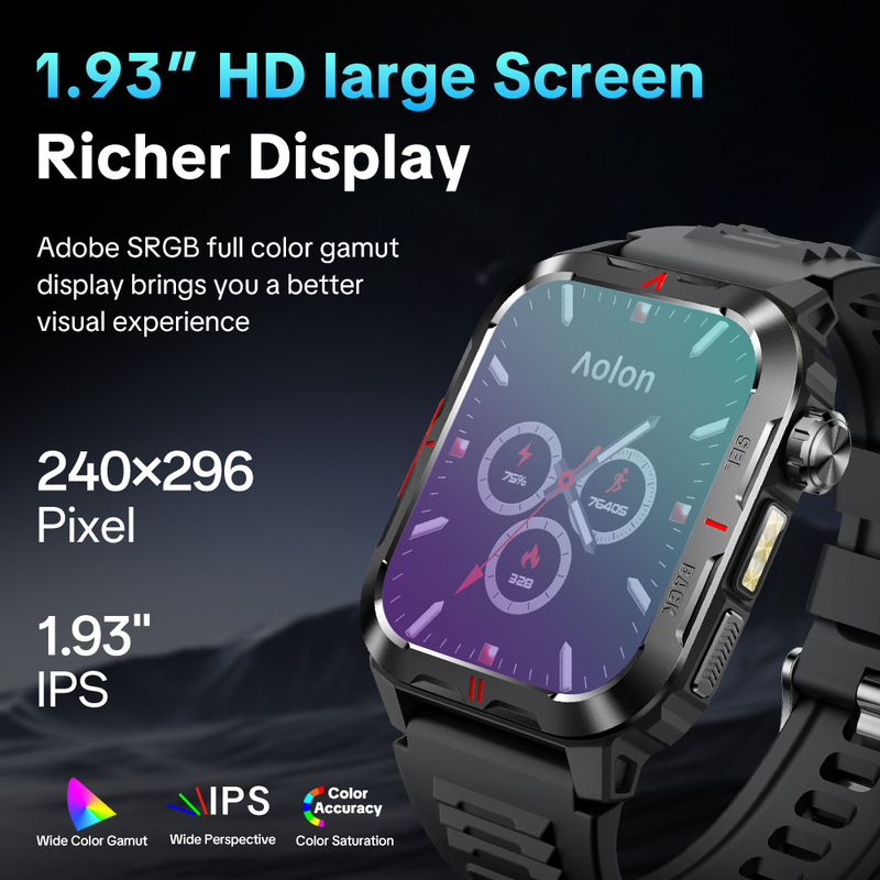 2025 Aolona Fitness Watch Unlocks Multiple Sports Modes and Provides Heart Rate and Blood Oxygen Monitoring