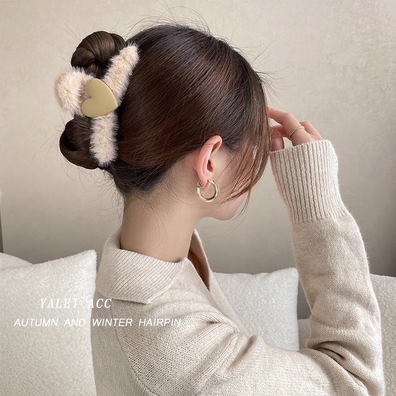 Horquilla de acrílico de las mujeres cuchara trasera updo clip de pelo grande celebridad de Internet elegante tiburón clip tocado simple horquilla