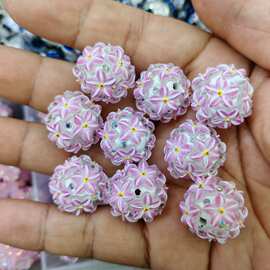 个性重工星星花朵珠 DIY手工串珠散珠串笔手机链挂件饰品配件