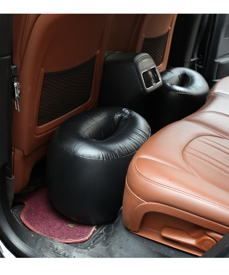 Car Inflatable Bed, Rear Seat Gap Filler Pad, Universal Booster Pad for Car Rear Seat, Inflatable Footrest for Car
