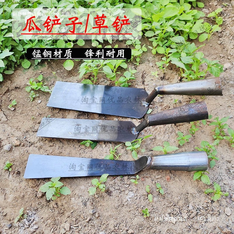 瓜铲压瓜铲子直铲长条铲锰钢锋利种瓜压瓜种菜挖菜移花移苗铲大号