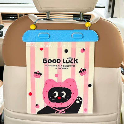 Car Tissue Box, Car-Mounted Tissue Holder, High-End Hanging Bag for Car Interior, Creative and Cute Tissue Box for Car (Car tissue box/set) - hangingthickenedlargeno-leakage-or-breakage-cat-garbage-bags-20-pieces