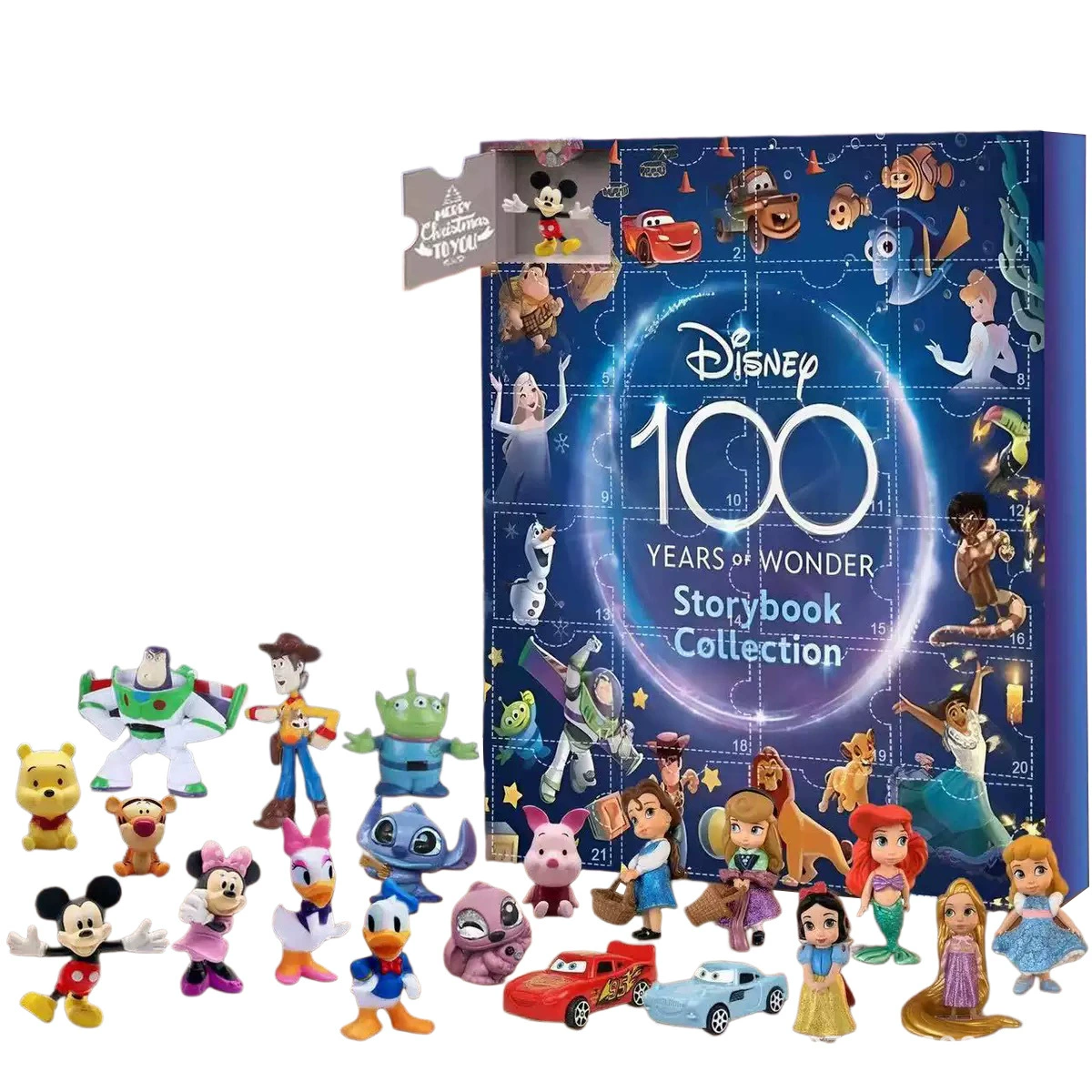 Адвент-календарь Disney Mickey на 24 дня, блайнд-бокс с фигурками, коллекционные украшения