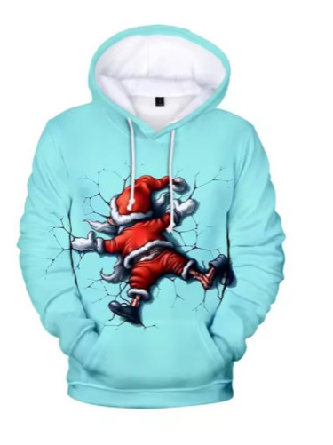 Santa Claus's ugly Christmas snowman 3D prints oversized clothes