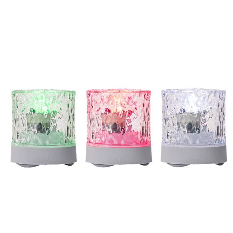 LED акрил север lights динамическая вращающаяся водная картина лампа для спальни у bedside столика мини ярко светящаяся ночная лампа