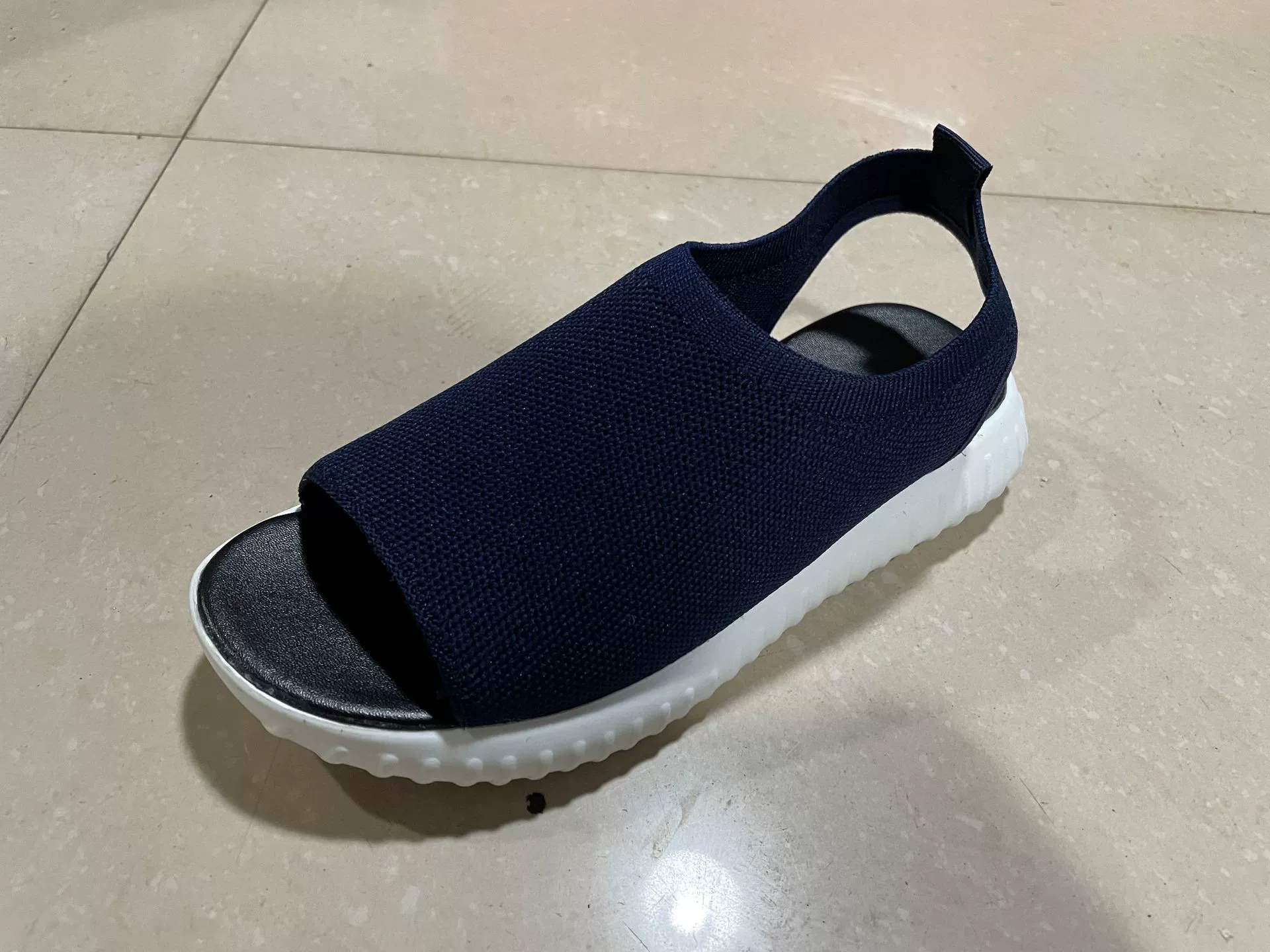Summer knitted sandals platform, shoes, 2022, plus size