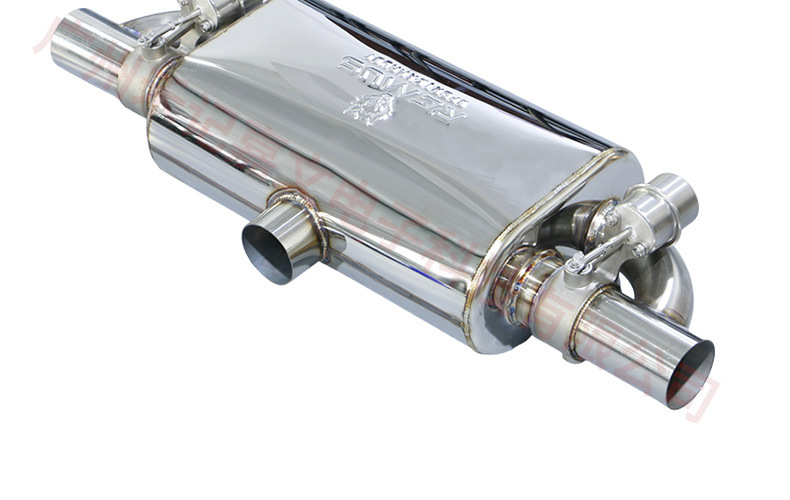 Car Exhaust Pipe Modification with Remote Control Exhaust Valve for Universal Variable Sports Car Sound, Creating a Loud Street Sound