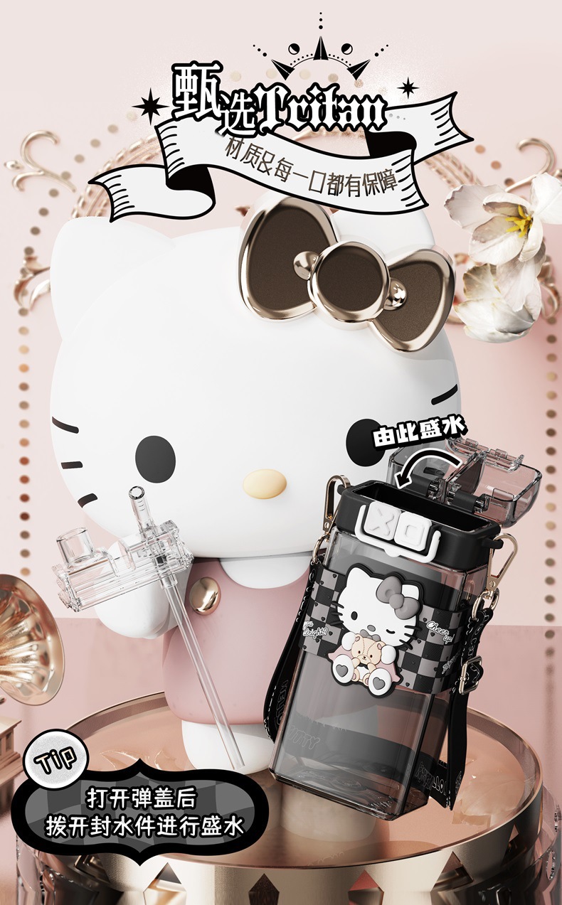 艾可思工厂联名 三丽鸥系列朋克双饮杯520ml(游园系)直饮