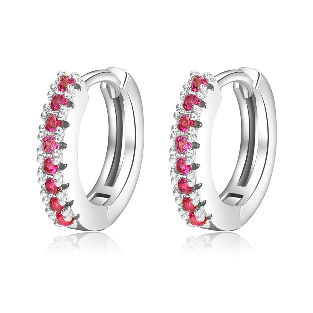 Fashion Geometric Copper Plating Zircon Earrings 1 Pair