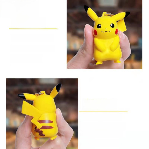 Authentic Pokémon Pikachu and Psyduck Keychain, Ornament, Figurine, Plush Toy