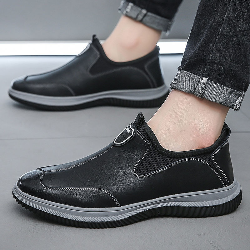 Zapatos de cuero cómodos de negocios, zapatos de cuero suaves, zapatos deportivos de cuero para hombres, comercio exterior, nuevos zapatos casuales de moda para hombres.