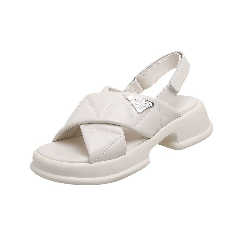 Высокие летние сандалии, пляжная обувь на платформе для отдыха, 5 см