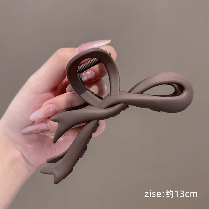 Otoño y invierno de tamaño grande clip de tiburón clip de pelo de peluche de alta calidad en la parte posterior de la cabeza clip de pelo de peluche clip de agarre