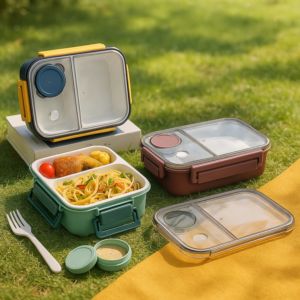 Stainless Steel Insulated Lunch Box Can Be Put into the Microwave Oven. Lunch Box for Office Workers. Good-Looking Student Lunch Box with Compartments and No Odor