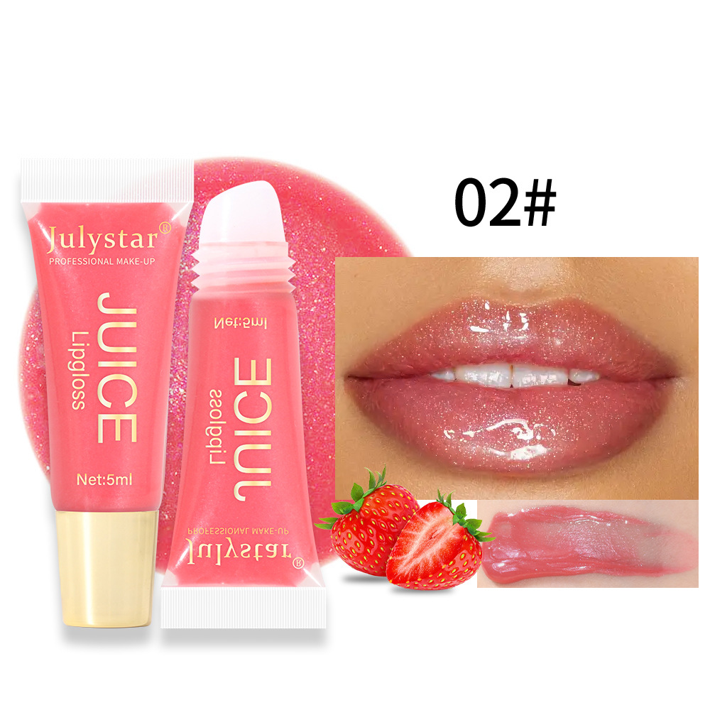 Julystar's best-selling Hydrating Lip Gloss with fruity flavor, long-lasting moisturizing and hydrating soft tube lip gloss set undefined