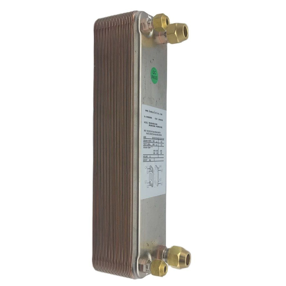 2150kcal不锈钢冷凝器匹配1HP旋转子压缩机用于2.5KW热泵热水器