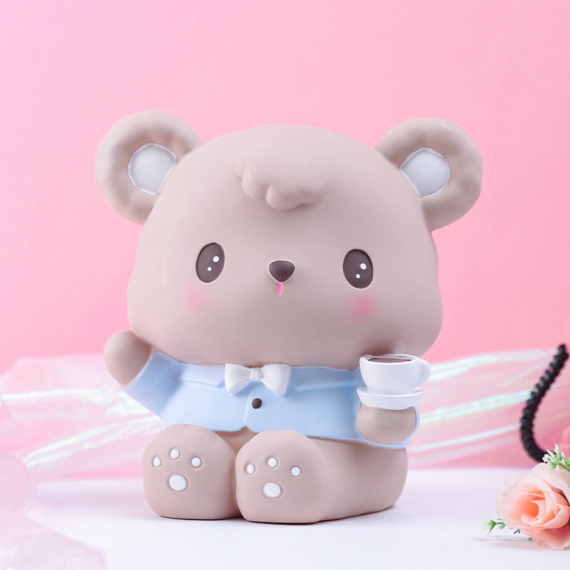 Emocional capabala alcancía vinilo durable alcancía regalo para niños decoración de escritorio entrega de una sola pieza