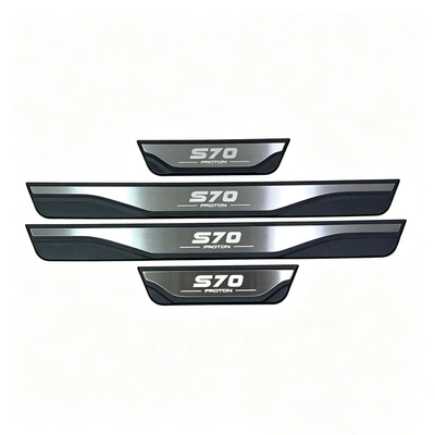 trim, Dekorativ pedal başlıqları - proton-s70-plastic-door-sill-strip-silver