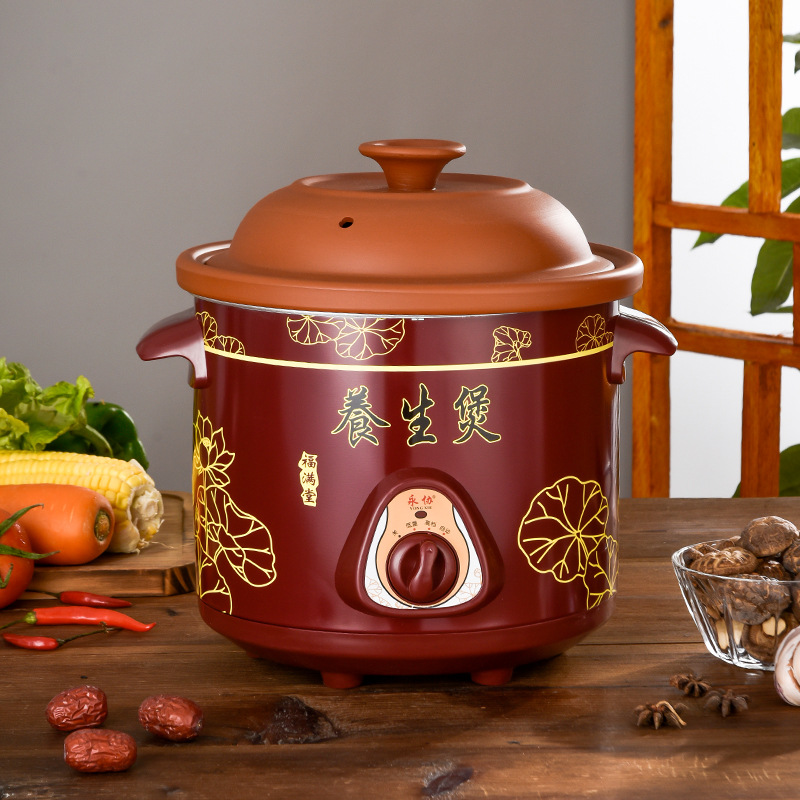 Ceramic purple sand electric stew pot multi-functional health pot soup stew pot household medicine pot split soup pot wholesale