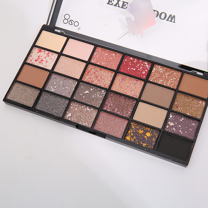 Internet celebridad unicornio Placa de sombra de ojos de 24 colores ins súper popular nicho alemán unicornio brillo fábrica de perlas al por mayor