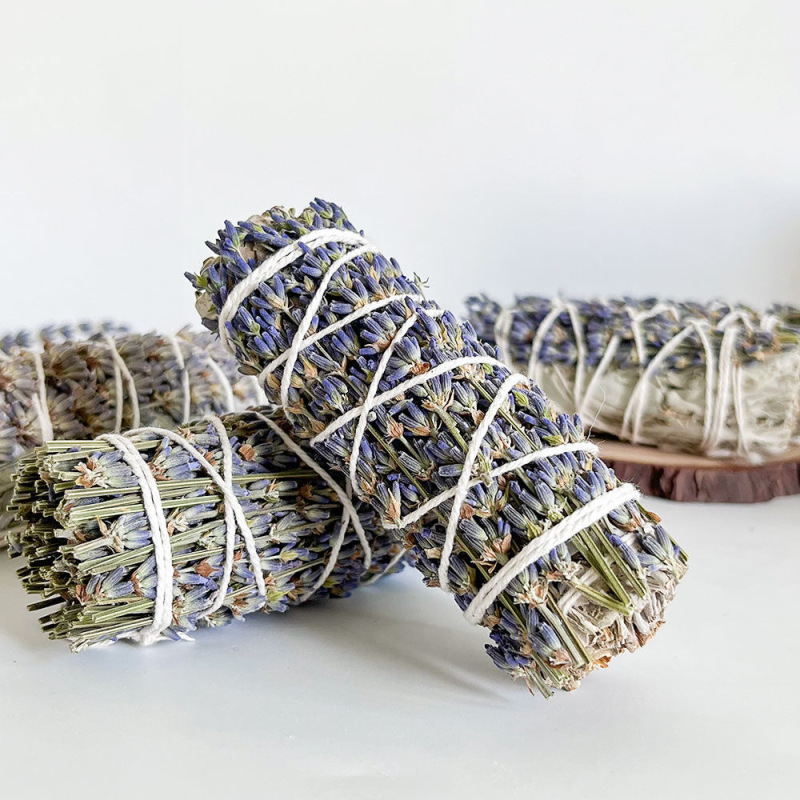 【芳香疗法】新疆5A薰衣草杖天然植物熏香棒室内净化圣物可代发|undefined