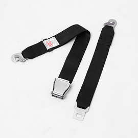 便携式可拆装飞机两点式安全带  快装快拆多功能二点式安全带批发