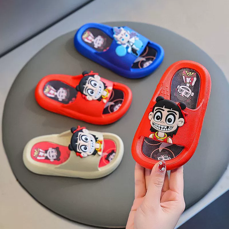 [Снижение цены сегодня] Детские тапочки для мальчиков 3-6 лет, нескользящие, с мягкой подошвой, для ванной комнаты, весна и лето