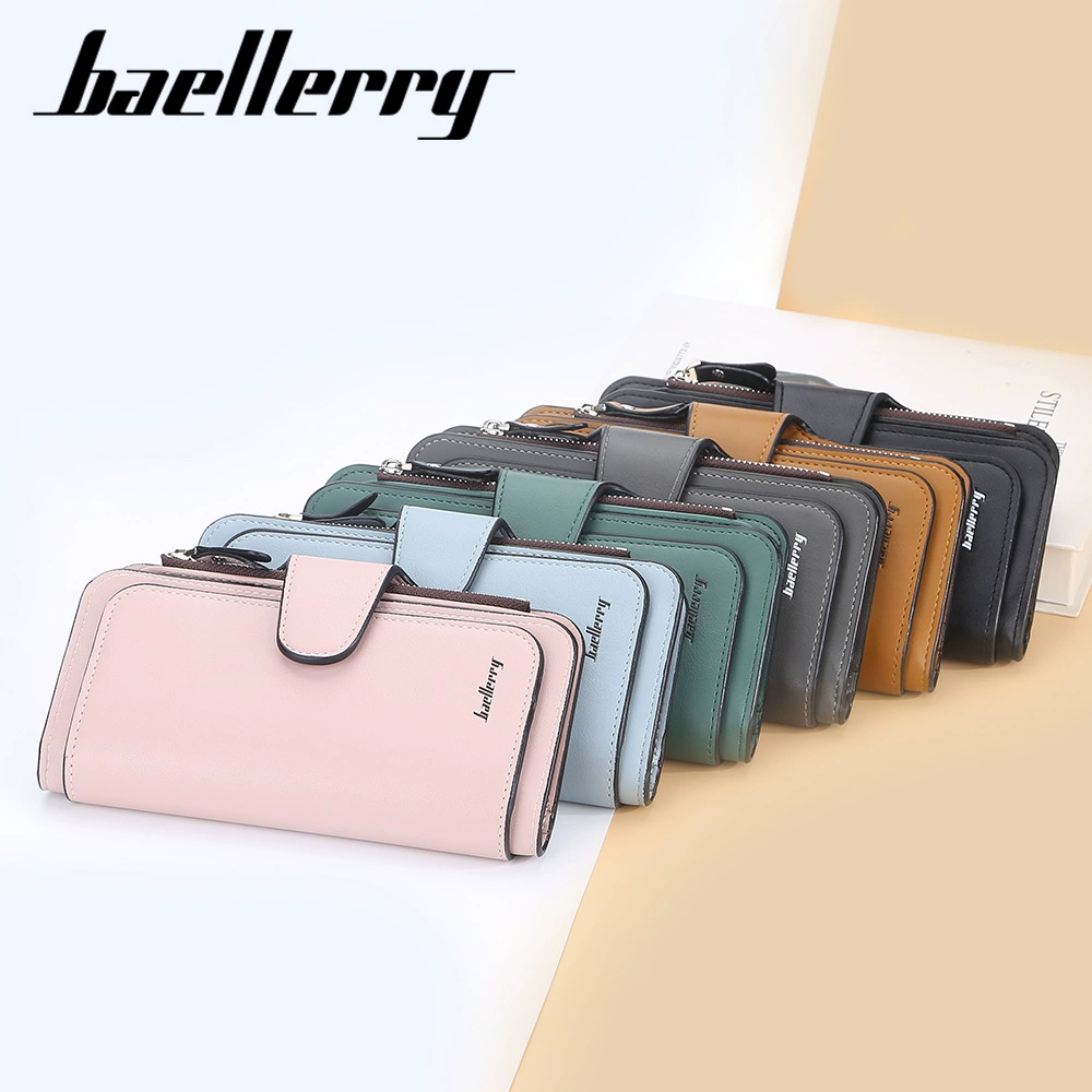 baellerry Длинный кошелек, модная маленькая клатч-сумочка на молнии, максимальная длина