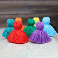 6cm蓬松毛线流苏腈纶胖穗子家纺配饰手工吊穗DIY服装辅料肥流苏穗