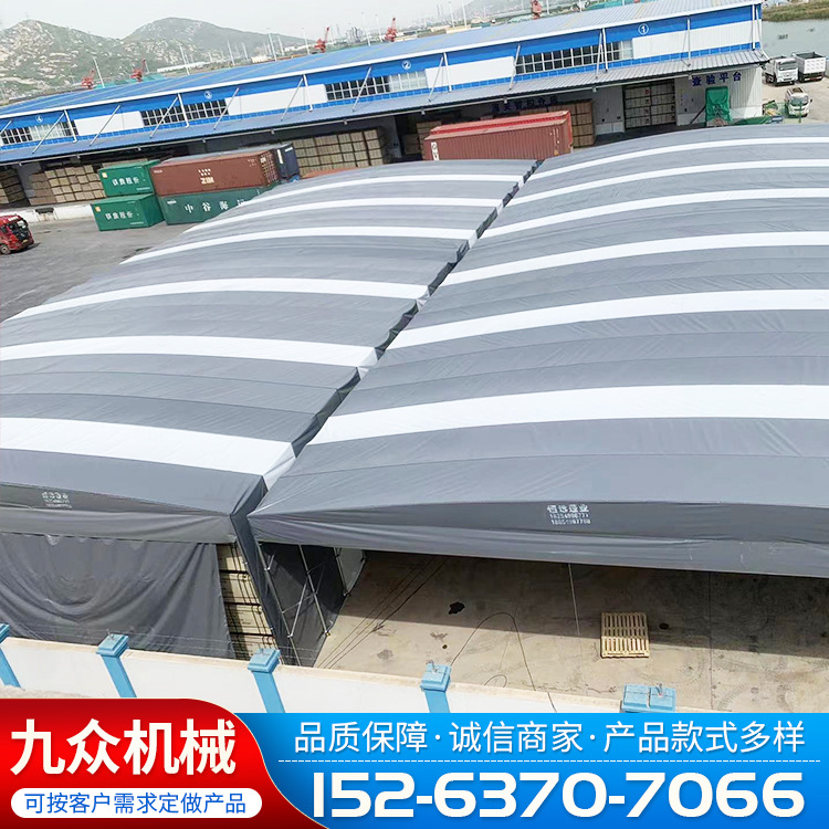 源头厂家活动帐篷 桥梁养护棚遮阳蓬 仓库棚移动推拉蒸汽养护棚