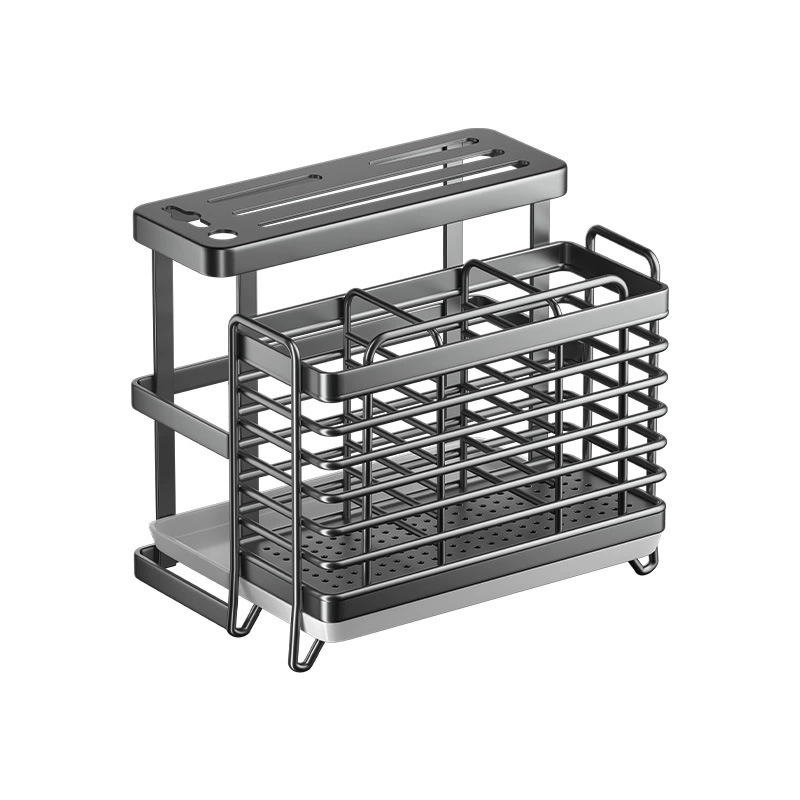 Chopsticks, transparent drying rack for home use, spoon, storage box