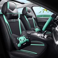 Ford Fiesta полностью закрытый чехол для автомобильного сиденья 09 карнавальный Специальный универсальный кожаный чехол для сиденья Four Seasons