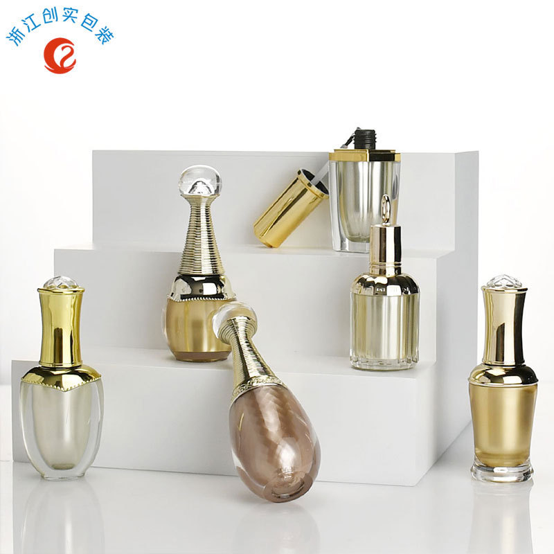 Acrylic Nail Polish Bottle Wholesale Plastic Design 10g Nail Polish Bottle Nail Oil Bottle Nail Repair Liquid