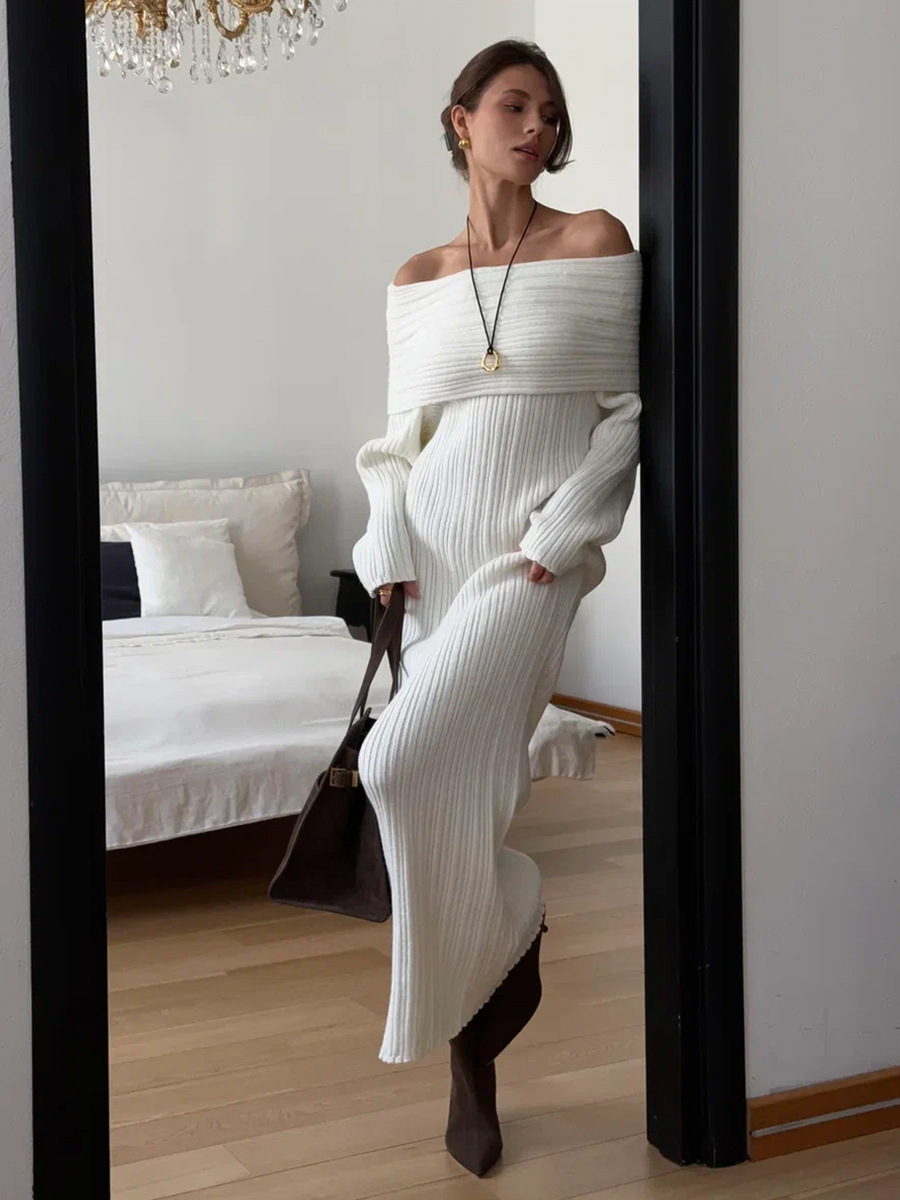 knitted long-sleeve