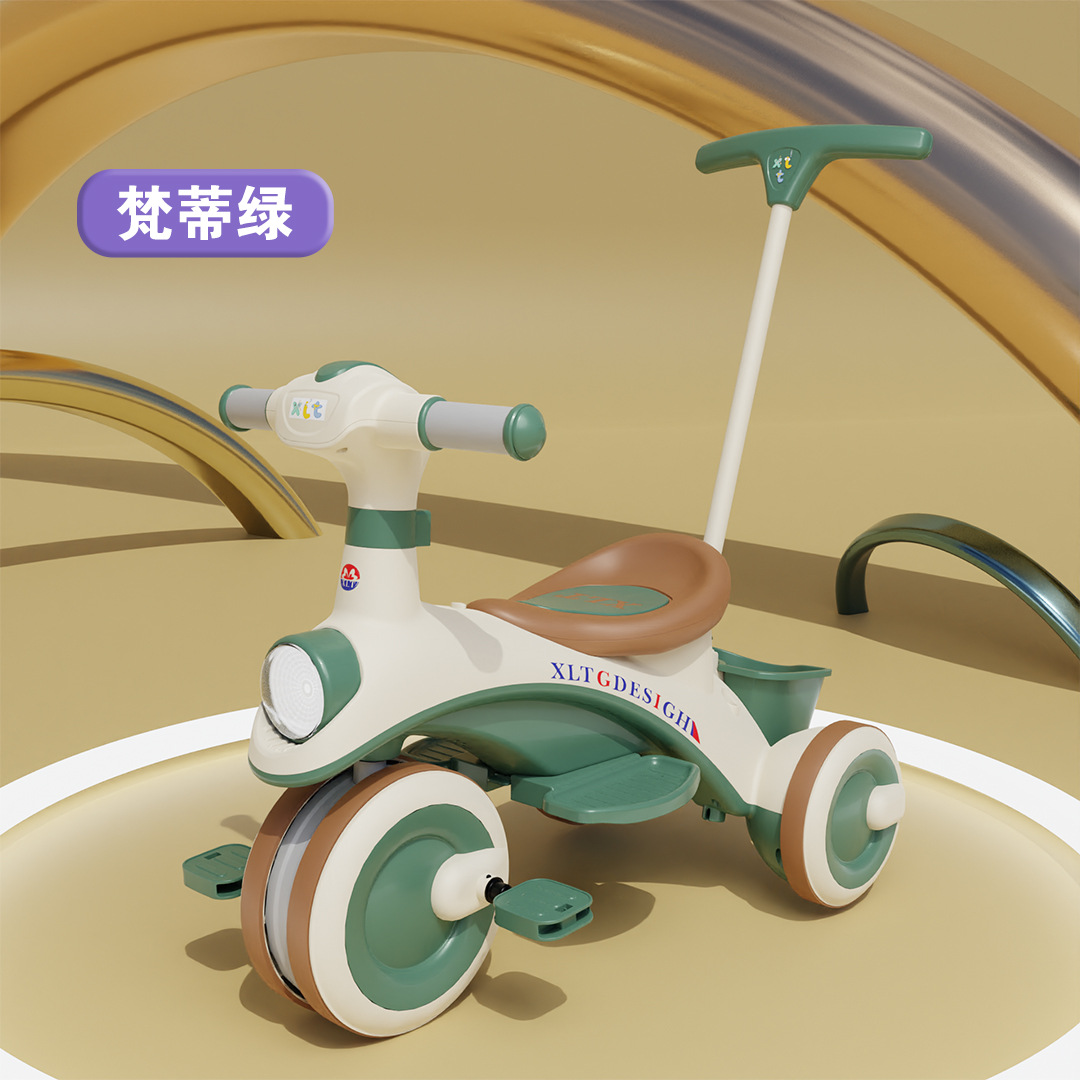 Triciclo para niños, bicicleta 1-2-3 a 6 años, bicicleta de pedales para niños, cochecito para bebés, cochecito para bebés