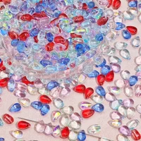 Оптовые чешские стеклянные бусины в форме капли для украшений, ручной работы, DIY, антикварные заколки, материалы для ожерелий, подвески, аксессуары