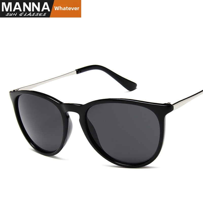 European and American Trend New Sunglasses Fashion Sunglasses Internet Popular Same Style Semi-metal Toad Glasses 4171_voghion.com