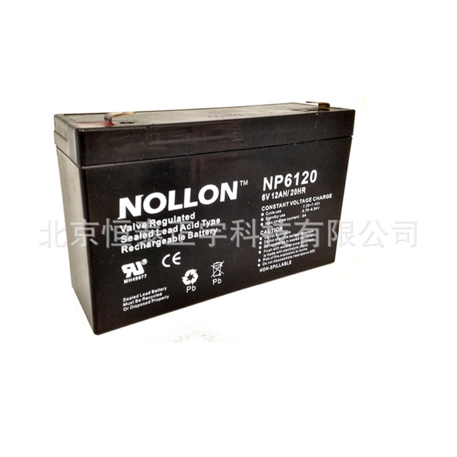 NOLLON蓄电池NP12100 12V100AH消防照明 UPS电源配套 EPS直流屏