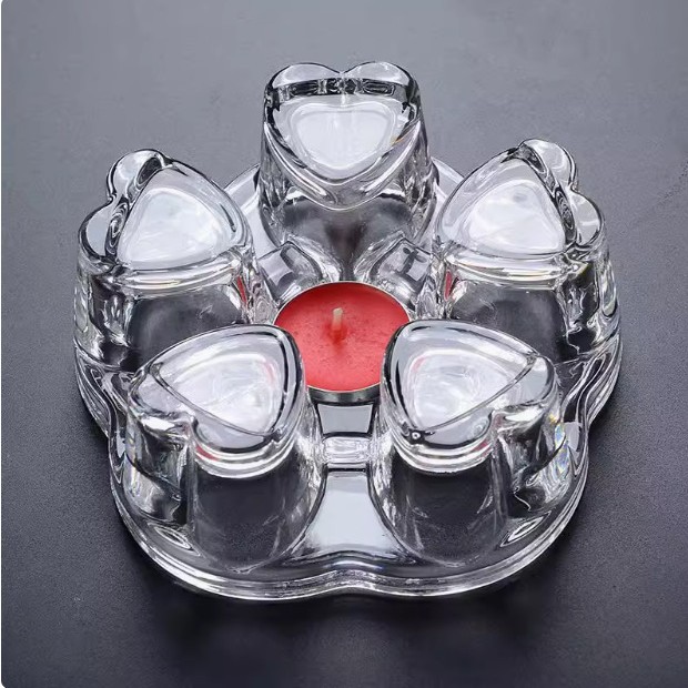 크리스탈 따뜻한 차 스탠드