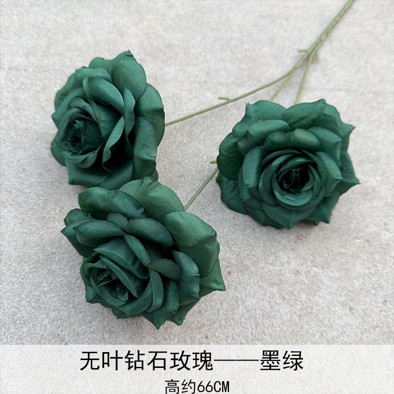 Diamante sin hoja rosa verde-2