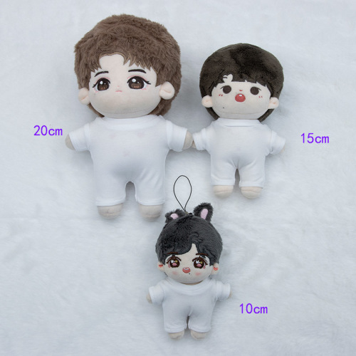 10cm 20cm baby onesie, versatile cotton doll pajamas, 15cm plush doll clothing, clothing for toys and figurines